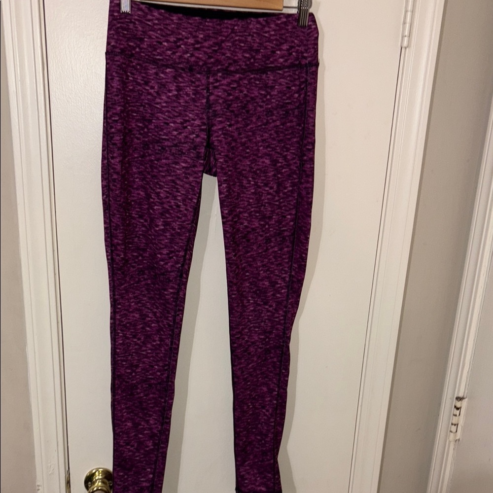 Tek Gear Purple Geometric Leggings High Waist Moisture-Wicking